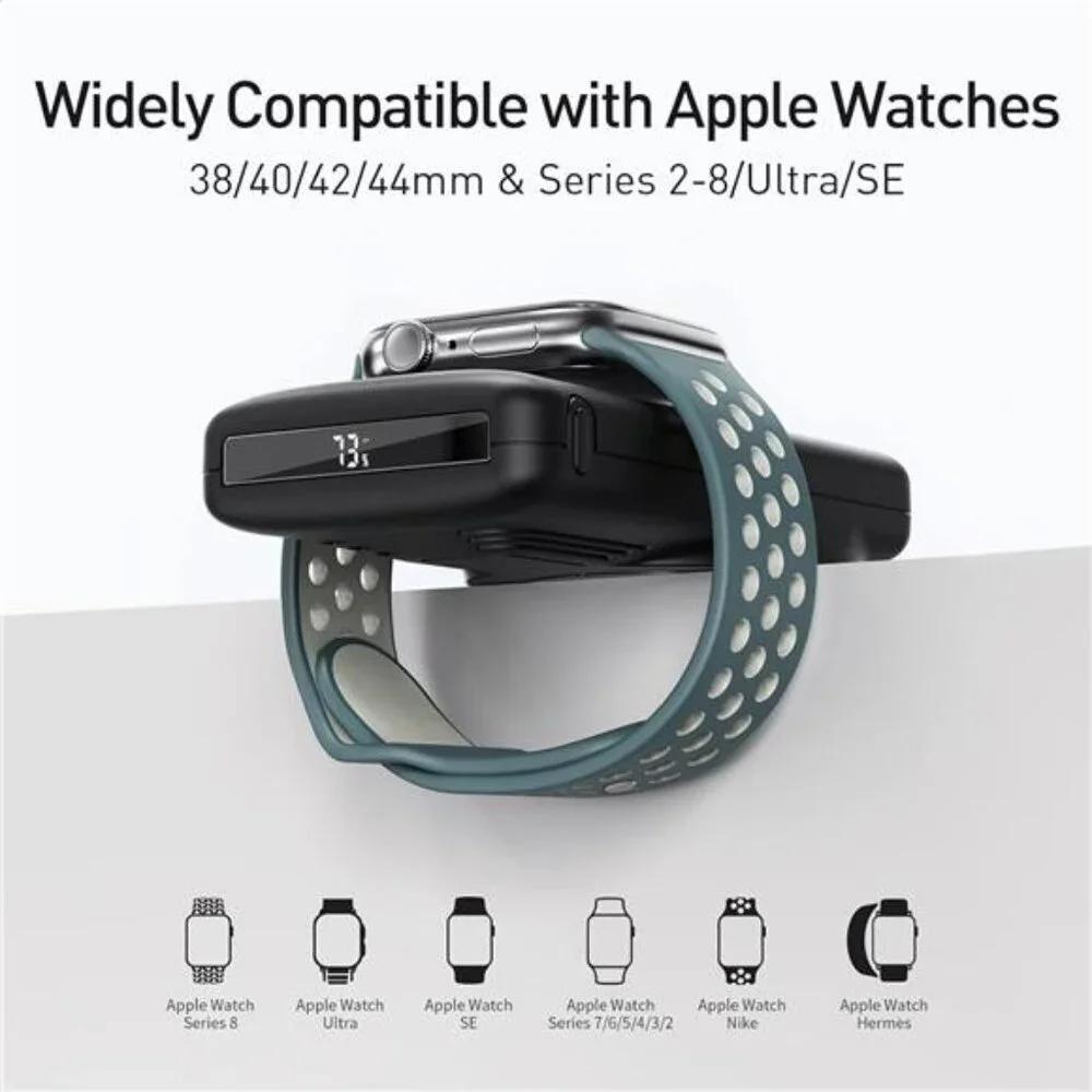 Magnetic Wireless Power Bank with iWatch Charger,10000mAh PD Fast Charging